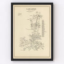 Vintage Map of Lancaster, New Hampshire 1892