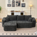 L-Shaped Sectional Sofa Couch With Chaise, Extra Deep Seats by HouseOfZazla