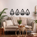 Four Elements Metal Wall Art