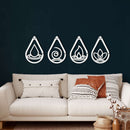 Four Elements Metal Wall Art