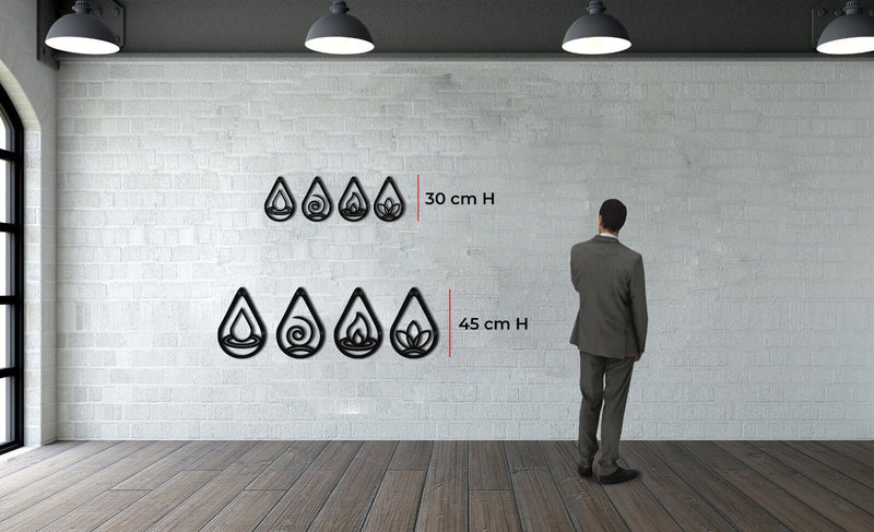 Four Elements Metal Wall Art