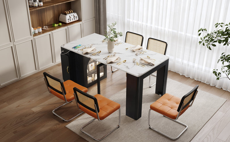 TREXM Extendable Dining Table with 3 Removable Leaves, photo 2 of 10