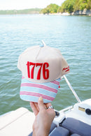 1776 Blue and Red Stripe Hat