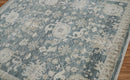 7' 11''x9' 8'' Slate, Gray Hand Knotted LoomBloom Muted Turkish Oushak  100% Wool Transitional Oriental Area Rug