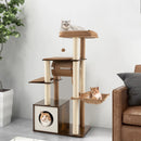 53 Inch Cat Tree with Condo and Swing Tunnel by LJGDeals