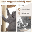 53 Inch Cat Tree with Condo and Swing Tunnel by LJGDeals