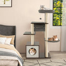 53 Inch Cat Tree with Condo and Swing Tunnel by LJGDeals