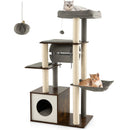 53 Inch Cat Tree with Condo and Swing Tunnel by LJGDeals