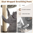 53 Inch Cat Tree with Condo and Swing Tunnel by LJGDeals
