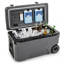 53 Quart Rolling Cooler with Wheels and Fish Ruler by DirectDeals