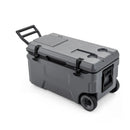 53 Quart Rolling Cooler with Wheels and Fish Ruler by LJGDeals
