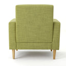 Nebulize Upholstered Fabric Club Chair With Button Tufted And Square Off Arm And Back by HouseOfZazla