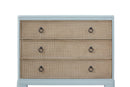 Panel Bedroom Set With 3 Drawer Nightstand, Casual Dresser, Cane Mirror, 3 Drawer Cane Front Chest And Bench by HouseOfZazla