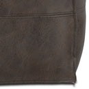 Sheffield - Square Pouf - Distressed Dark Brown by HouseOfZazla