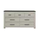 Augusta - Dresser, 7 Spacious Drawers, Block Feet - Beige Brown by Unique Piece Furniture