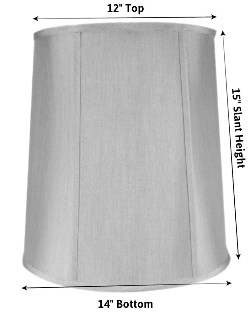 14"W x 15"H Softback Drum Shade Gray