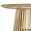 Touhy Round Solid Wood Cocktail Coffee Table Natural Mango
