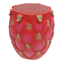 13.4' Oversized Resin Dragon Fruit Stool, Multi-Purpose Side Table & Plant Stand by HouseOfZazla