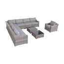 Outdoor Wicker Conversation Set With Cushions, All Weather by HouseOfZazla