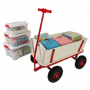 Wooden Children's Outdoor Stroller with Four-Wheel Design by HouseOfZazla