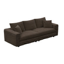 Deep Seat Convertible Sofa With Soft Pillows And Ottomans by HouseOfZazla