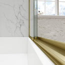 55"-60" W x 60" H Brushed Shower Door by HouseOfZazla