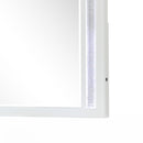 Abigale - Mirror For Dresser Top Made With LED (Includes Only Mirror) - White by HouseOfZazla