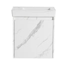 Modern Bathroom Vanity With Ceramic Basin, Wall Mounted Floating Sink Combo, Storage Cabinet by HouseOfZazla