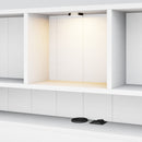 Platform Bed With Bookcase Headboard, Built-In Downlight, Charging Station, And 2 Side Drawers by HouseOfZazla