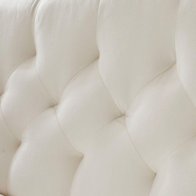 CREAM WHITE 2 SEATER SOFA