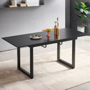 Square Extendable Dining Table With Metal Leg, Modern Space Saving Kitchen Table For Living Room by Unique Piece Furniture