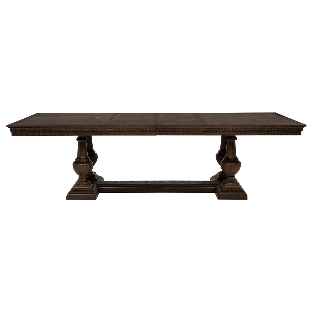 Ridgewell 7-piece Rectangular Trestle Dining Set Dark Oak, photo 4 of 7