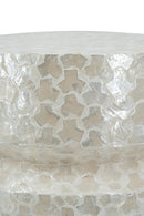 14x14x18" Round Wooden Accent Stool