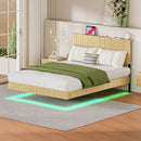 Floating Bedstead With Charging Station And LED Lights by HouseOfZazla