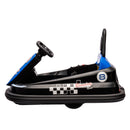 6V Kids Ride on Electric Go Kart Bumper Car W/Parents Remote Control,Three Speed Adjustable,LED Lights,Horn,Bluetooth,Player&360Spin,Vehicle body with Anti-collision padding for 18m+.