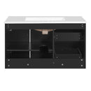 Wall Mounted Bathroom Vanity & Sink, 2 Drawers