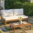 Patio Deep Seating Loveseat with Coffee Table