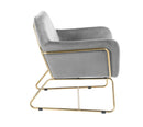 Keira - Accent Chair With Metal Base by HouseOfZazla