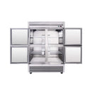 54-Inch 49 Cu.Ft Commercial 6-Shelves Stainless Steel Reach-In Freezer (SAK10247) by SAKSBY WHOLESALE