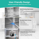 54-Inch 49 Cu.Ft Commercial 6-Shelves Stainless Steel Reach-In Freezer (SAK10247) by SAKSBY WHOLESALE