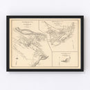 Vintage Map of Gorham, New Hampshire 1892