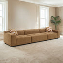 Modular Sofa Set With 2 Matching Toss Pillows - Chocolate by HouseOfZazla