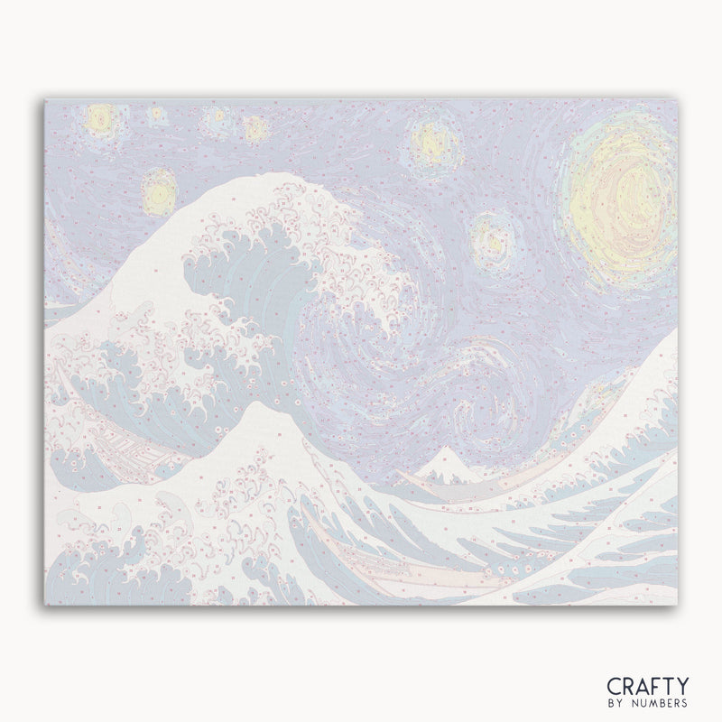 The Great Wave at Starry Night
