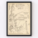 Vintage Map of Columbia, New Hampshire 1892
