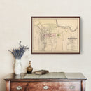 Vintage Map of Burlington, Vermont 1873