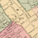 Vintage Map of Springfield, Massachusetts 1871
