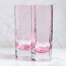 CHERRY BLOSSOM COLLECTION | Hand-Blown Highballs | Set of 2 | Made in USA