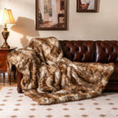 540GSM Soft Plush Fuzzy Luxury Faux Raccoon Fur Blanket for Bed-M by LJGDeals