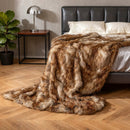 540GSM Soft Plush Fuzzy Luxury Faux Raccoon Fur Blanket for Bed-M by LJGDeals