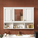 Modern Wall Mounted Mirror Medicine Cabinet With Open Shelves by HouseOfZazla